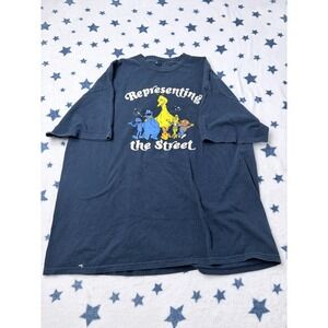Sesame Street Shirt Mens Graphic Big Bird XXL Vintage Style Tee
